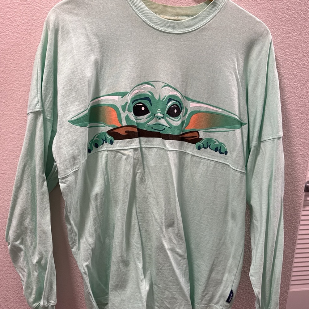 Mint Green Baby Yoda Sweatshirt